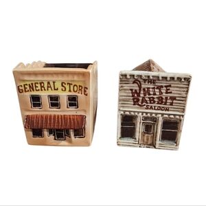 Vintage Keller Charles Minature Ceramic Saloon And General Store Made In England
